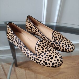 Chatelles Paris Leopard Cow Hair Loafer Women's 38.5